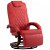 Fauteuil TV inclinable en simili-cuir rouge avec siège inclinable VidaXL