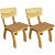 Pack de elegantes sillas para jardín de madera de pino verde impregnada Vida XL