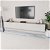 Dos muebles para TV de MDF tipo madera de roble y color blanco brillante de 120 cm de ancho Vida XL