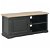 Mueble para TV de 90 cm color negro fabricado en madera maciza con amplio espacio de almacenamiento Vida XL