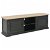 Mueble de TV de 120 cm color negro con puertas y compartimientos fabricado en madera Vida XL
