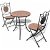 Set di tavolo e sedie da giardino 3 pezzi con mosaico in terracotta Vida XL