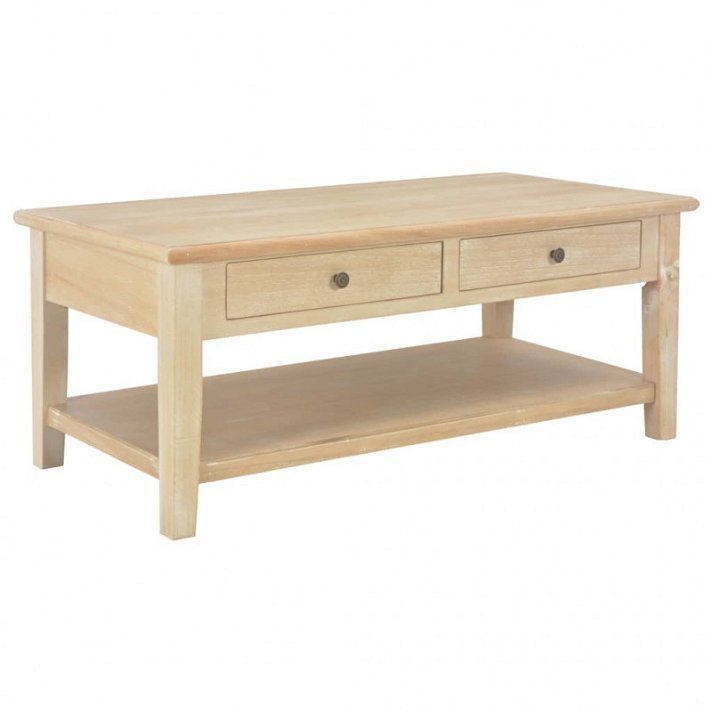 Table basse en bois de couleur naturelle Vida XL