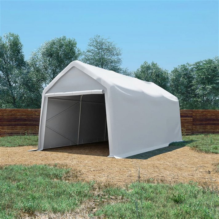Tenda de armazenamento PVC branco 550 g/m² 3x6 m Life XL