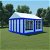 Tenda da giardino di PVC 4x4 m blu e bianco Vida XL