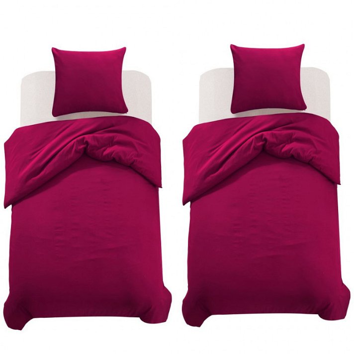 Conjunto de duas capas de edredão e fronhas para cama de 140x220 cm vida XL