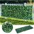 Seto artificial de jardín para vallas 300 cm con hojas de enredaderas en acabado color verde Outsunny