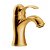 Grifo monomando para lavabo con caño de 16 cm fabricado de latón con acabado en oro Clasic TRES