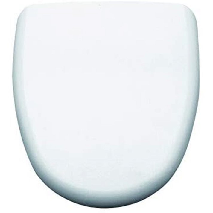 Asiento y tapa fijo fabricado en ABS de color blanco para inodoro modelo Loa Gala