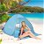 Tienda de campaña de playa de 150 cm con un acabado en color azul claro Outsunny