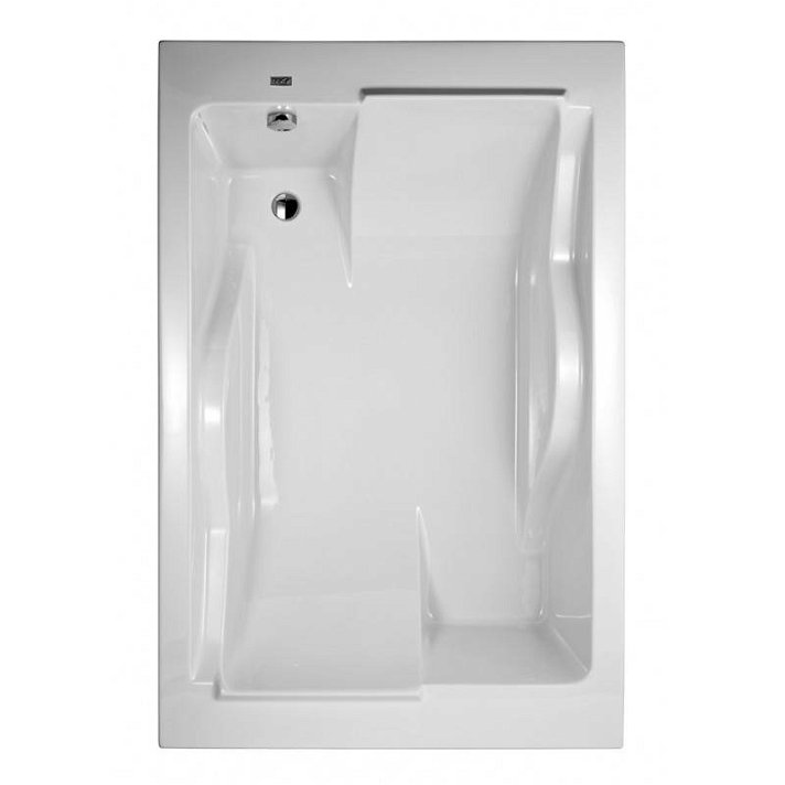 Bañera rectangular acrílica de 180 cm de ancho con acabado blanco Duo Oasis Star