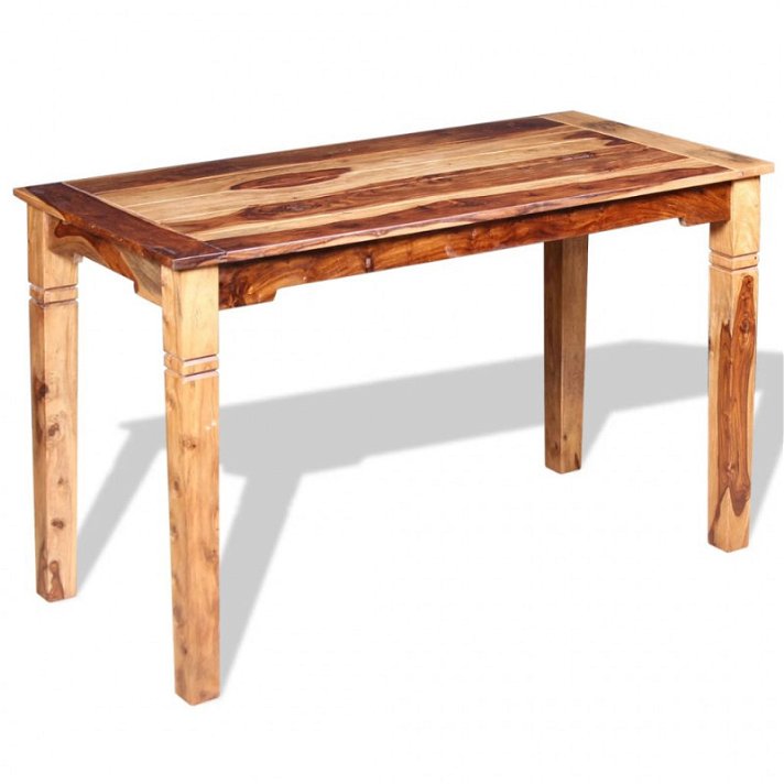 Tavolo rettangolare in legno massiccio di sheesham Vida XL
