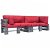 conjunto de 2 peças de sofá de palete de jardim vidaXL Almofada de madeira de pinho vermelho