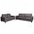 Conjunto de dos sofás color gris oscuro fabricados en madera y tapizados en tela poliéster Vida XL