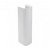 Pedestal para lavabo de 46 cm hecho en vitreous china con acabado en color blanco Advance Unisan