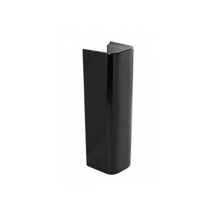Pedestal para lavatório de 46 cm fabricado em vitreous china com acabamento cor preta Advance Unisan