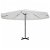 Sombrilla de jardín o parasol de exterior color blanco de 500 cm de diámetro de aluminio y poliéster Vida XL