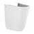 Semipedestal suspenso para lavatório fabricado em porcelana com opcional acabamento cor branco ou pérgamo CETUS Unisan