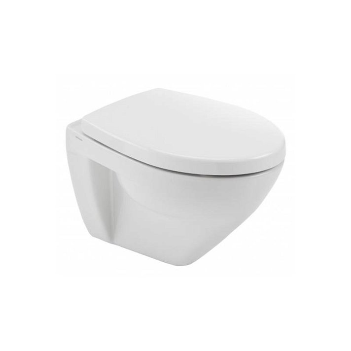 WC suspendu de 48 cm en duroplast et en porcelaine avec finition blanche CETUS Unisan