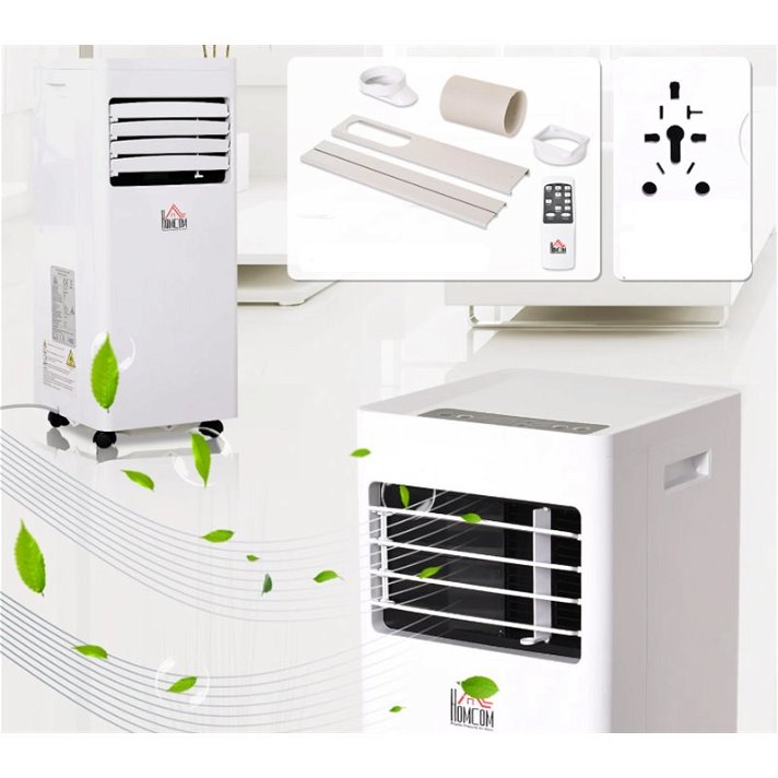 Ar condicionado portátil de 1003W para 12/18 m² eficiência energética G HOMCOM