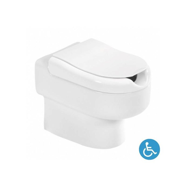 WC à poser au sol pour réservoir haut ou encastré de 38 cm fabriqué en porcelaine blanche NEW WCCARE Unisan