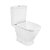 Roca The Gap white porcelain close-coupled toilet with horizontal outlet