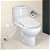 Roca Victoria Multiclean white porcelain close coupled toilet with horizontal outlet 37cm