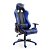 Cadeira de escritório gaming de cor azul e preto Homcom