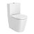 Roca Inspire Round white porcelain compact close-coupled Rimless toilet