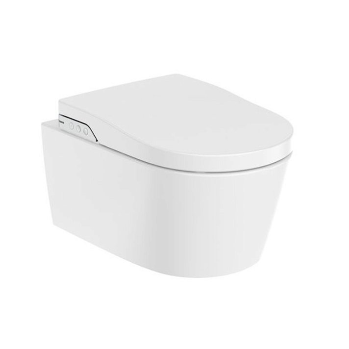 Vaso wc sospeso In Wash Smart Inspira con funzioni di lavaggio e asciugatura Roca