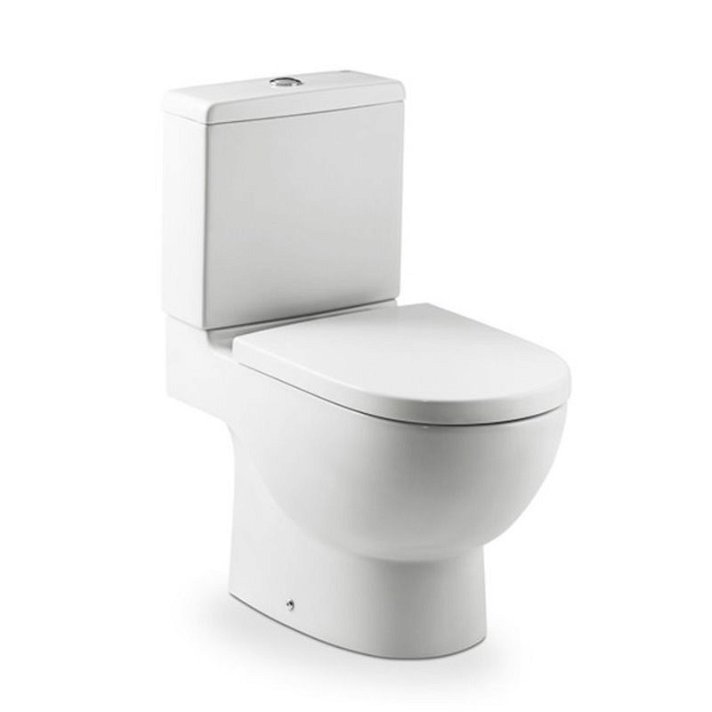 WC complet à réservoir bas de 37 cm en porcelaine blanche Meridian Roca