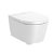 Kompaktes WC gefertigt aus Porzellan in Weiß Rimless Inspira Round von Roca
