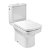 Roca Dama white porcelain close-coupled toilet with vertical outlet 36.5cm