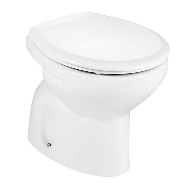 Vaso wc con scarico verticale di 35,5 cm fabbricato in porcellana di colore bianco Victoria Roca