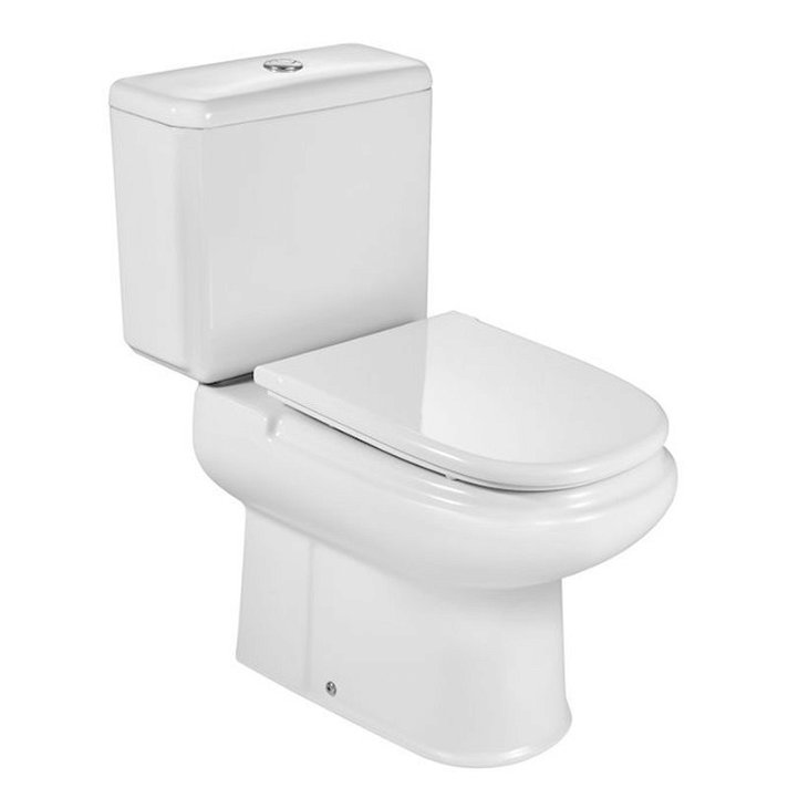 WC avec sortie verticale de 40,5 cm en porcelaine de couleur blanche Dama Retro Roca
