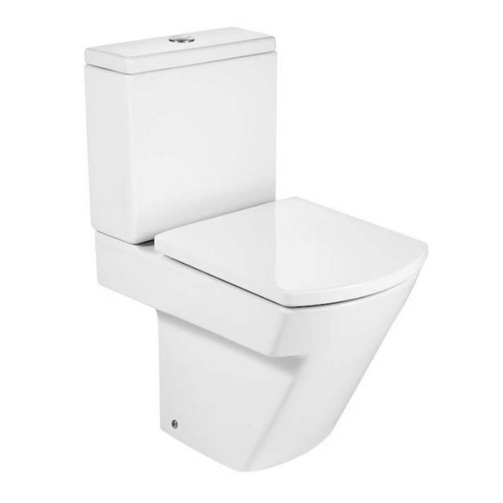 WC complet avec réservoir bas de 36,5 cm en porcelaine blanche Hall Roca