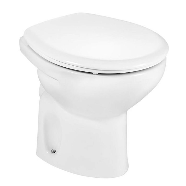 WC avec sortie horizontale de 35,5 cm en porcelaine blanche Victoria Roca