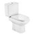WC complet à sortie horizontale de 40,5 cm en porcelaine de couleur blanche Dama Retro Roca