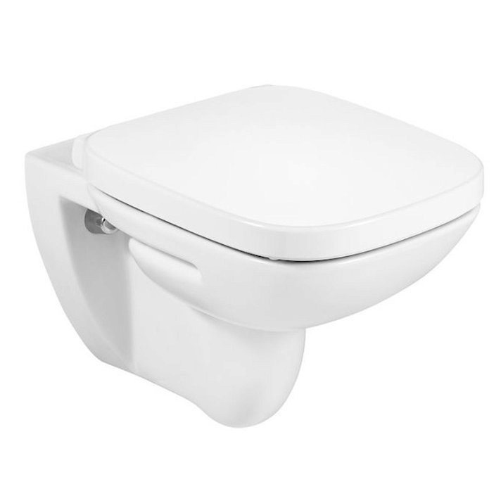 WC à suspendre de 35,5 cm en porcelaine blanche Debba Roca