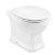 WC pour réservoir haut avec technologie rimless de 56 cm en porcelaine de couleur blanche Carmen Roca