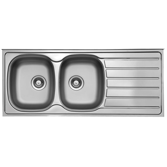 Évier de cuisine fabriqué en acier inoxydable de forme rectangulaire Monza 1160 Ukinox