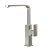 Robinet mitigeur vertical pour évier Alpina Brushed Nickel Square Clever