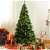 Árbol de navidad grande de 210 cm con 505 ramas de aspecto realista en plástico PET verde Homcom