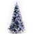 Árbol de navidad de 150 cm con adornos incluidos fabricado en plástico PET gris y metal Homcom