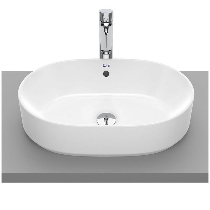 Roca Round countertop wash-basin 55x39cm
