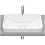 Lavabo encastrado de fineceramica con un acabado en color blanco Inspira Square Roca