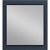 Miroir de 4 mm d'épaisseur avec cadre de couleur grise et bords polis Hindi BathDecor