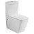 Vaso WC completo in ceramica con sistema Rimless e coperchio ammortizzato della serie Leon TCOEX