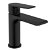 Grifo vertical para lavabo con un diseño moderno de acabado negro mate Agora Xtreme Clever