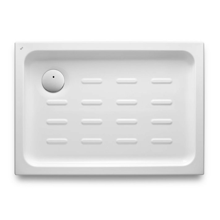 Plato de ducha rectangular de 90 cm fabricado en acrílico de color blanco Easy Roca